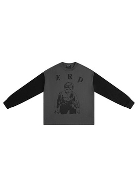 ERD忧郁的富二代厌世男孩人像漫画李圣俊长袖高街宽松T恤同款