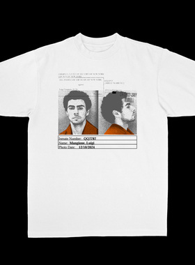 原创Luigi Mangione路易吉同款美国CEO刺客纯棉T恤