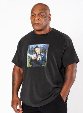 【断码清仓】超搞笑泰森梗图Now kiss给我亲！美式短袖纯棉T恤