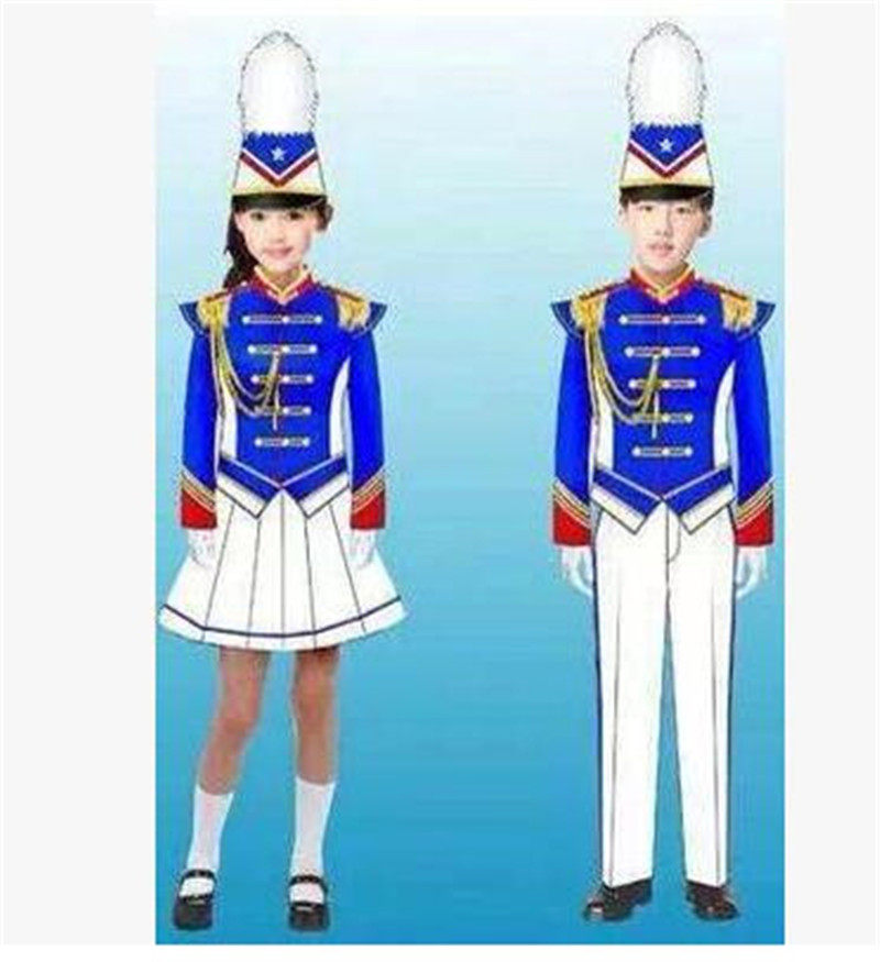 新款儿童鼓号队服演出服少先队仪仗队服升旗手服管乐队比赛服装