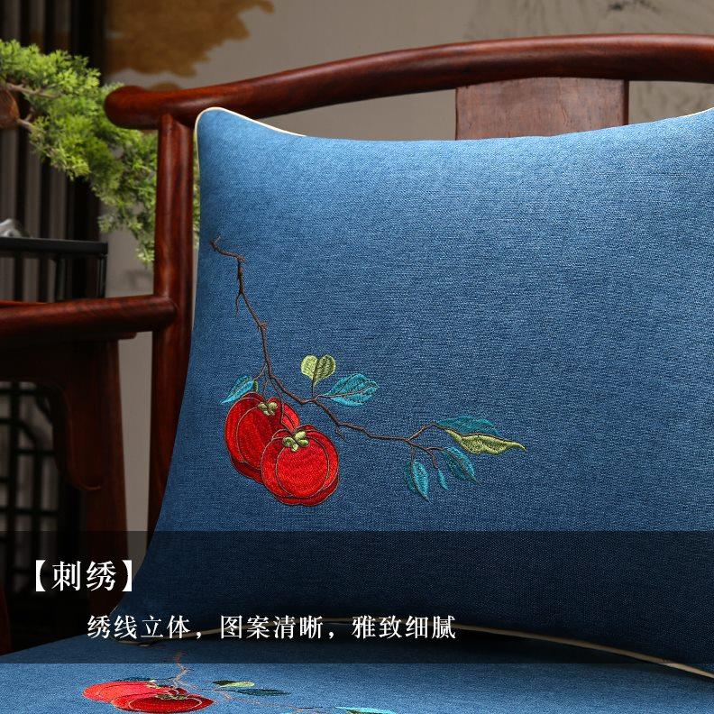中式椅垫红木沙发坐垫古典实木家具椅子垫子圈椅茶椅餐椅座垫定做