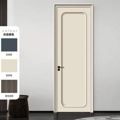 2024新款法式实木烤漆门家用室内卧室门套装门定制平开全套包安装