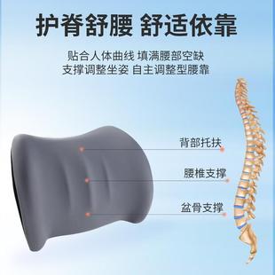车载按摩靠垫四季 汽车头枕腰靠车用头枕护颈枕靠枕靠垫套装 通用