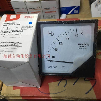 DELIXI 频率表 42L6-HZ 380V 赫兹表 45-55HZ 全新原装