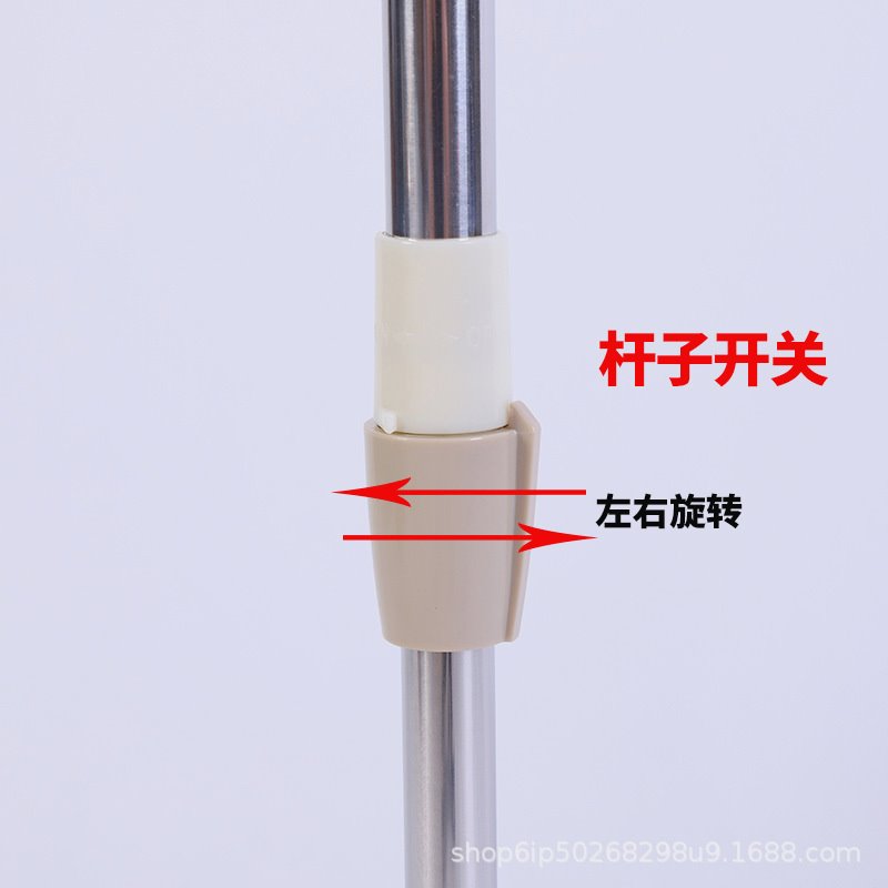 旋转拖把杆单把卖单杆拖把头手压一体式好神拖通用替换配件墩布杆