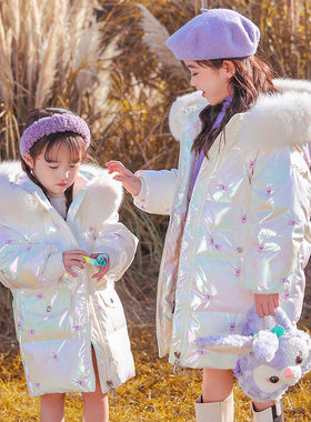 next MaxM女童羽绒服中长款儿童加厚宝宝冬季中大童免洗童装外套