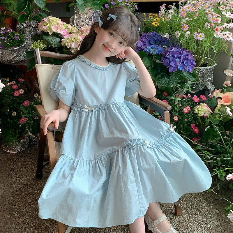 韩国Uamtor女童超好看连衣裙小女孩公主裙儿童夏季轻奢高级感裙子
