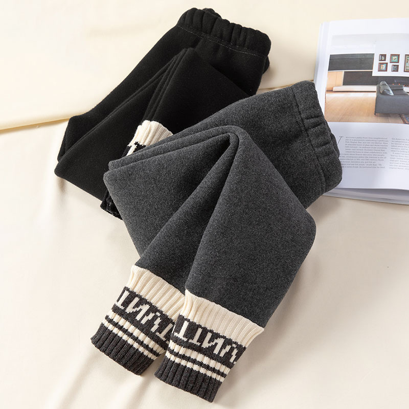 韩国Uamtor女童打底裤加绒加厚冬装外穿洋气中大童女孩保暖棉裤子