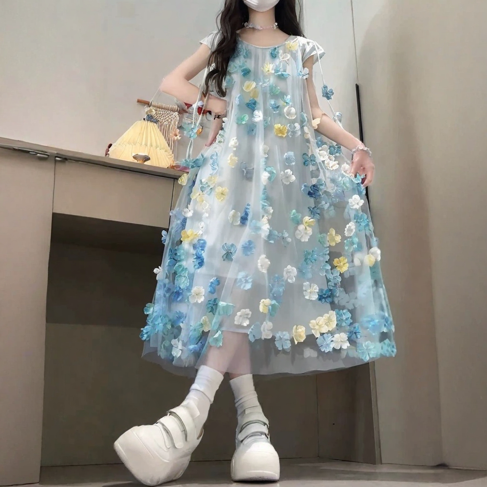 法国BADNUT女童连衣裙夏季2026新款儿童超好看中大童高级感公主裙