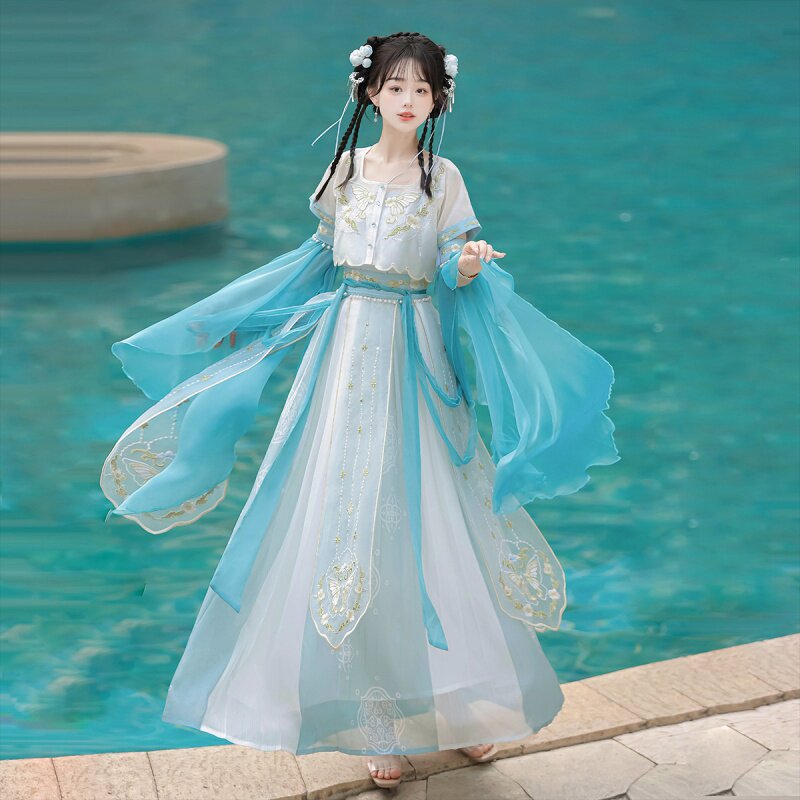 【碧水】敦煌西域风汉服套装