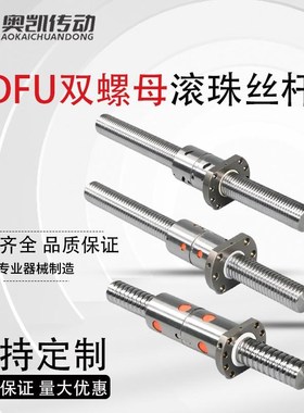 新高精密双螺母滚珠丝杆套装DFU1v605 2005 2505 2510 4010
