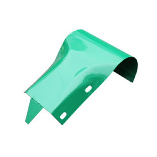 新端头两波护h栏板高速公路波形护栏弯头三波护栏端头镀锌喷塑配