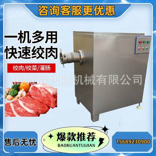 全自动速绞肉机 冻肉碎肉机 不锈钢牛羊猪肉绞肉机器