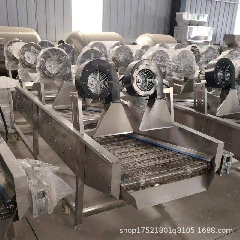 食品包装袋清洗风干流水线 红油春笋麻辣豆干杀菌冷却翻转风干机