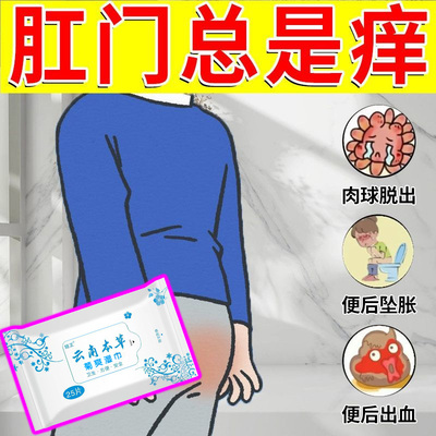 肛用湿巾痔疮专用抑痔湿巾内外混合肛门肿痛便血擦屁股湿厕纸