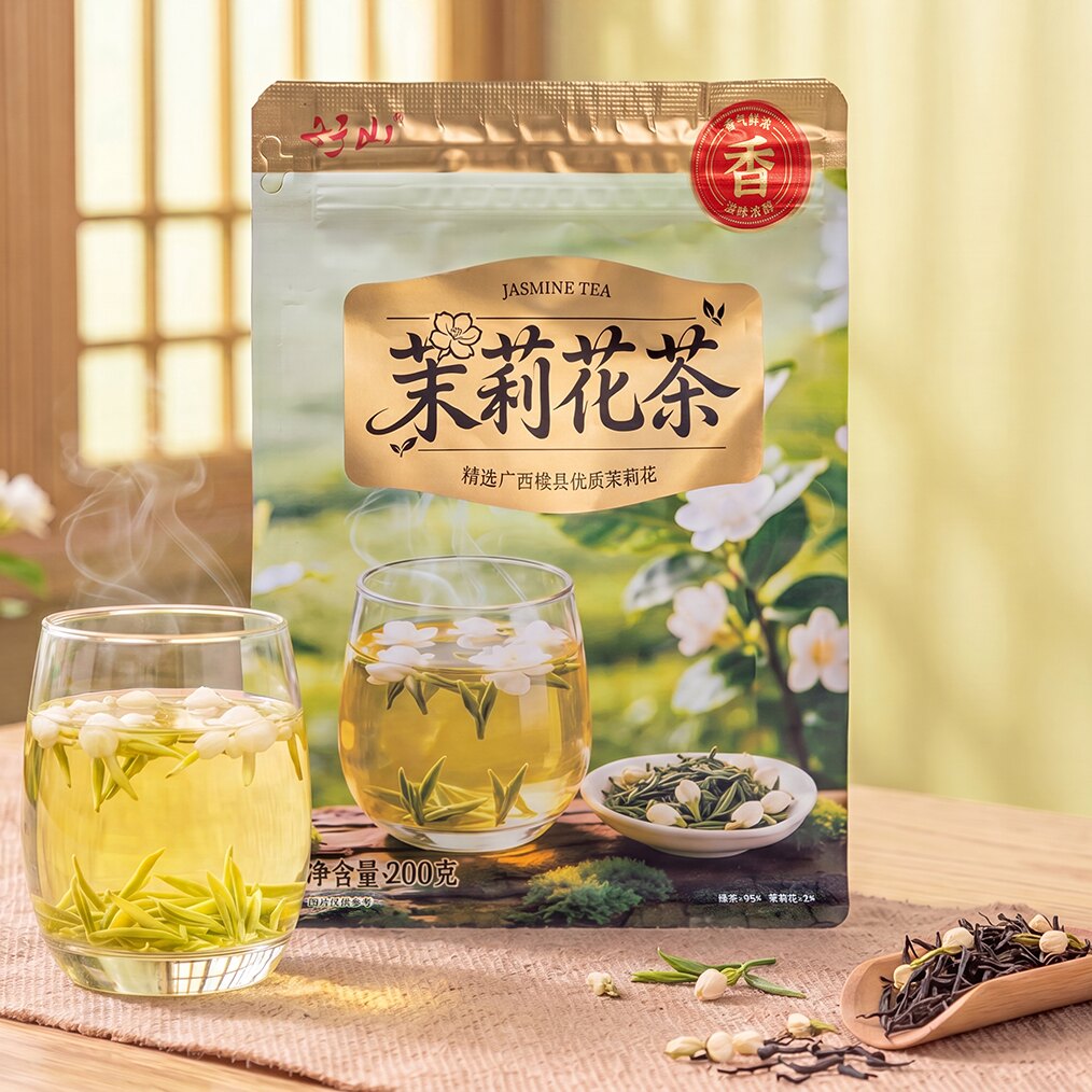 知福茶叶春季茉莉花茶烘青茉莉花茶浓香型超值装新茶