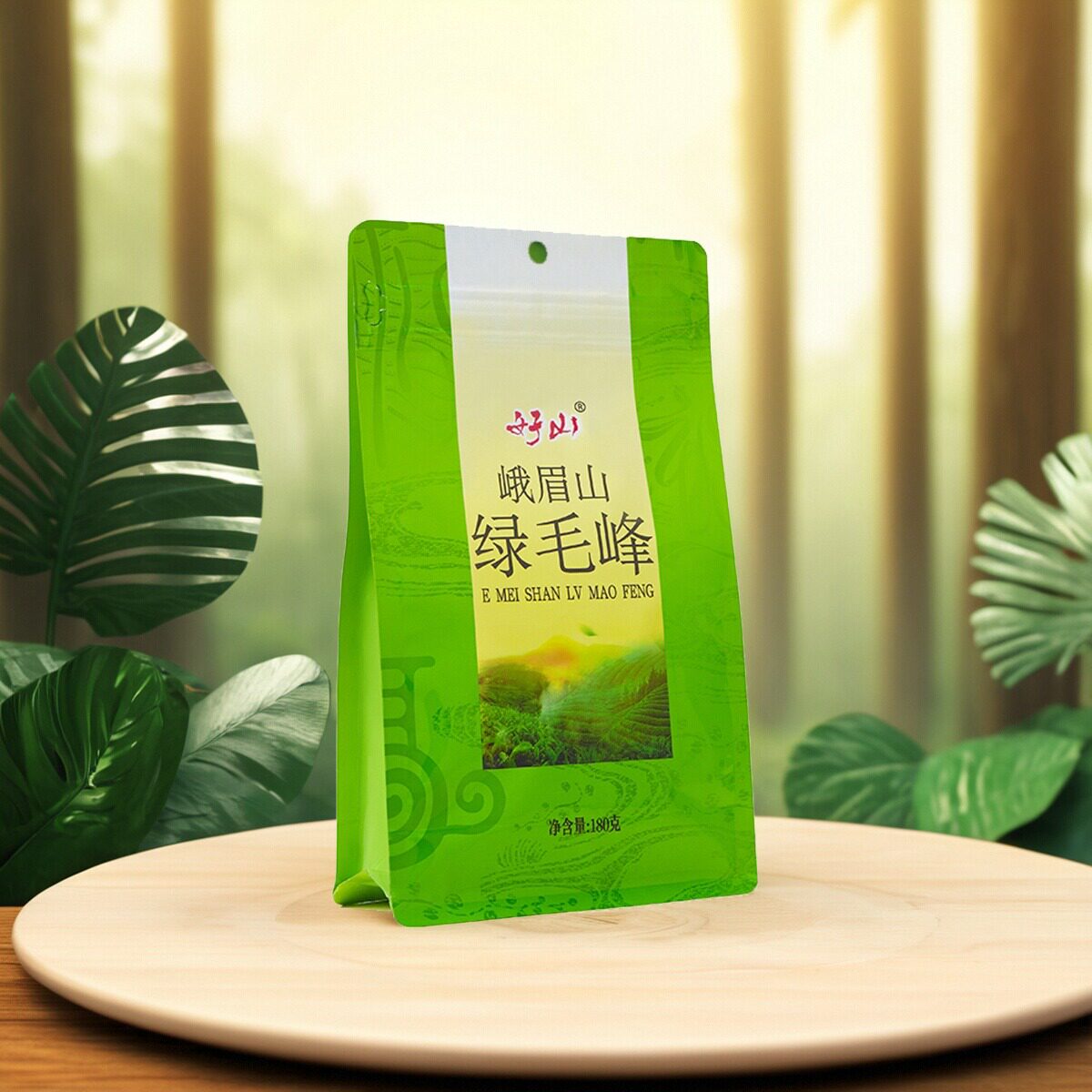 知福茶叶 2025年新茶峨眉山绿毛峰明前高山头采嫩芽绿茶袋装180G