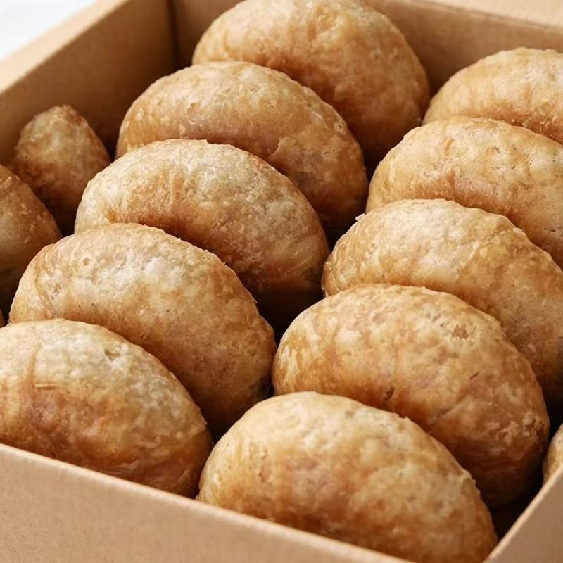 无蔗糖苦荞麦酥饼老婆饼整箱批发咸味小吃怀旧糕点心椒盐味