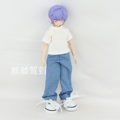 扎克衣服8分bjd北冥拖地阔腿裤