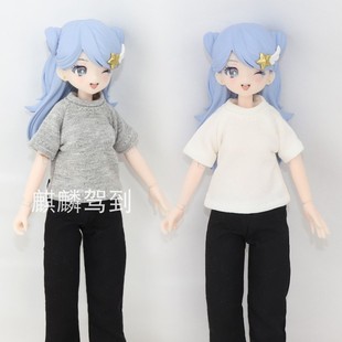 【azone光魇双生ob24/22】休闲T恤短袖衫百搭娃衣mjd盲盒人偶配饰