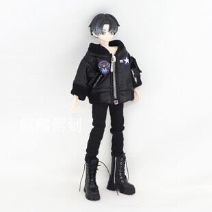 娃鞋西西里往事素体娃衣穿搭BJD娃衣8分娃娃衣服配饰马丁靴高筒靴