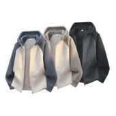 秋冬上新拼色新款 加厚户外保暖潮时尚 拼接厚撞色男生休闲夹克2518