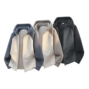 秋冬上新拼色新款 拼接厚撞色男生休闲夹克2518 加厚户外保暖潮时尚