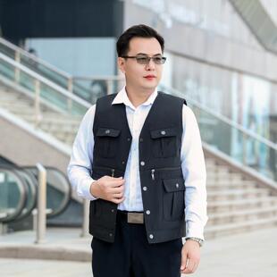 羊毛马甲 厂家批发市场皮毛一体男士中老年冬季保暖坎肩 羊皮棉袄