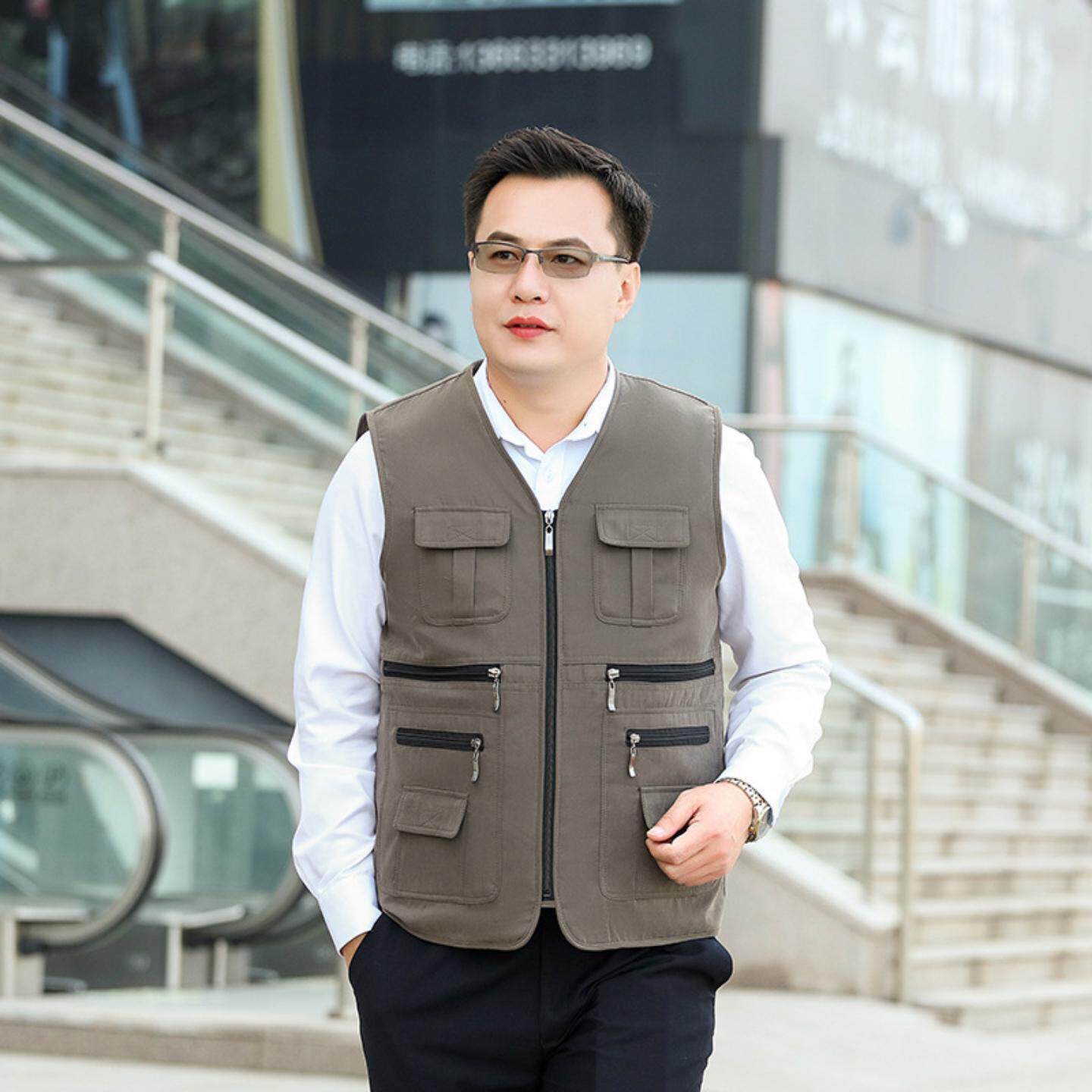 羊毛马甲御寒春皮毛一体男士