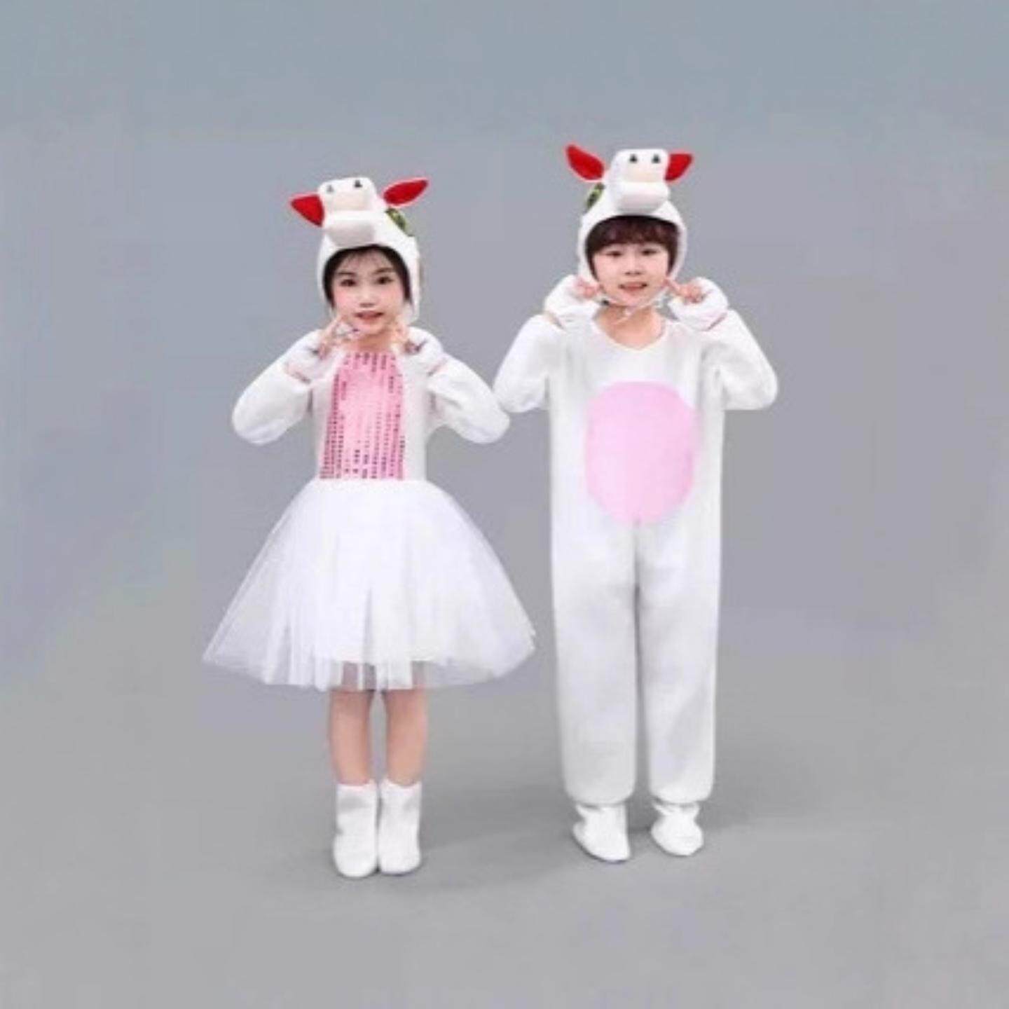 元旦儿童小马过河演出服幼儿服装