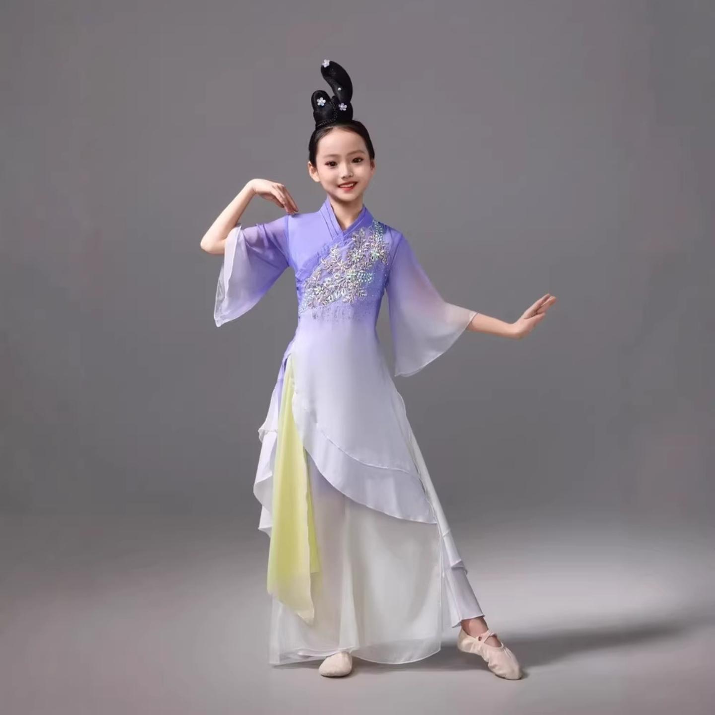 新款儿童汉唐古典舞演出服中学生