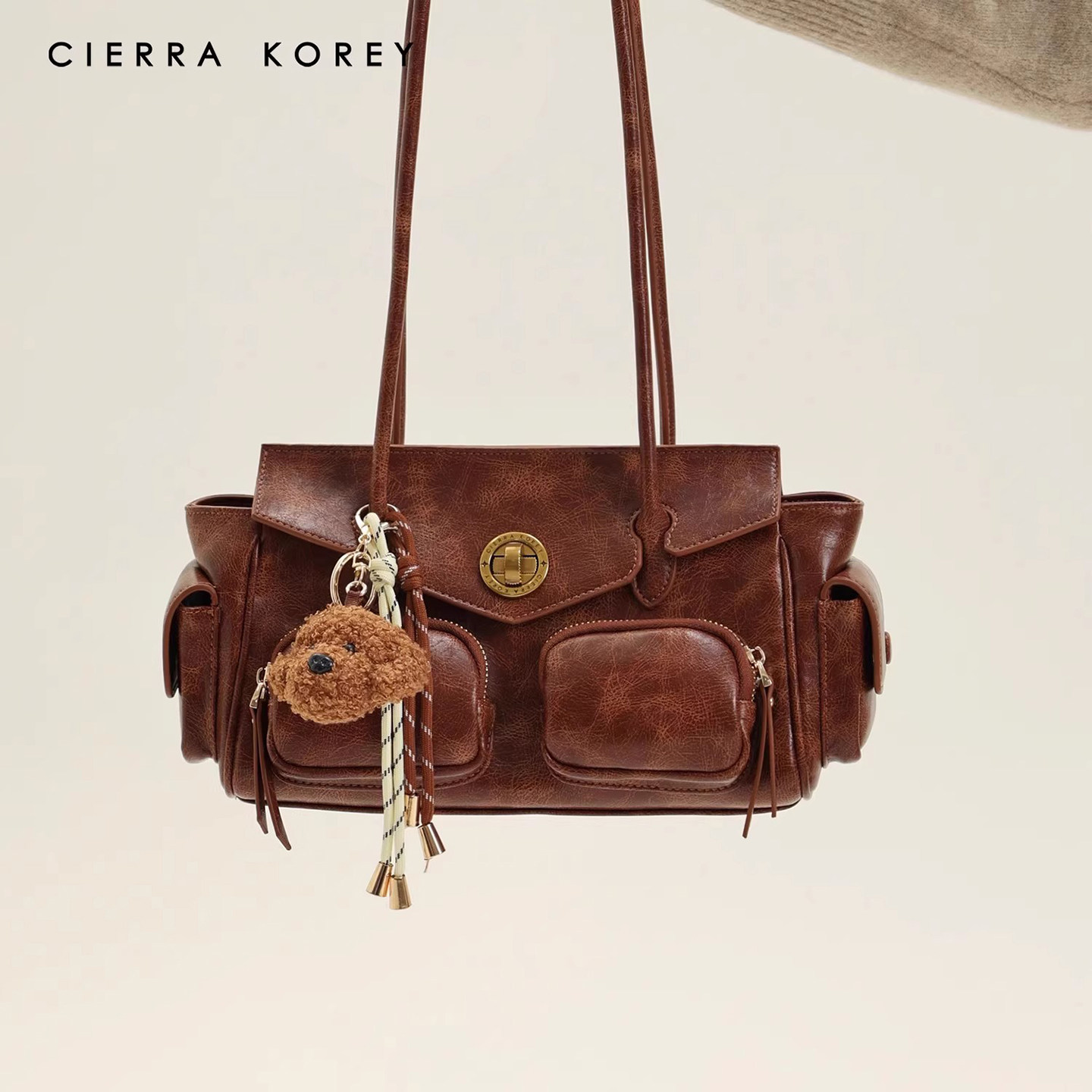 Cierra Korey官网 枕头包包女士秋冬复古高级感手提包通勤单肩包