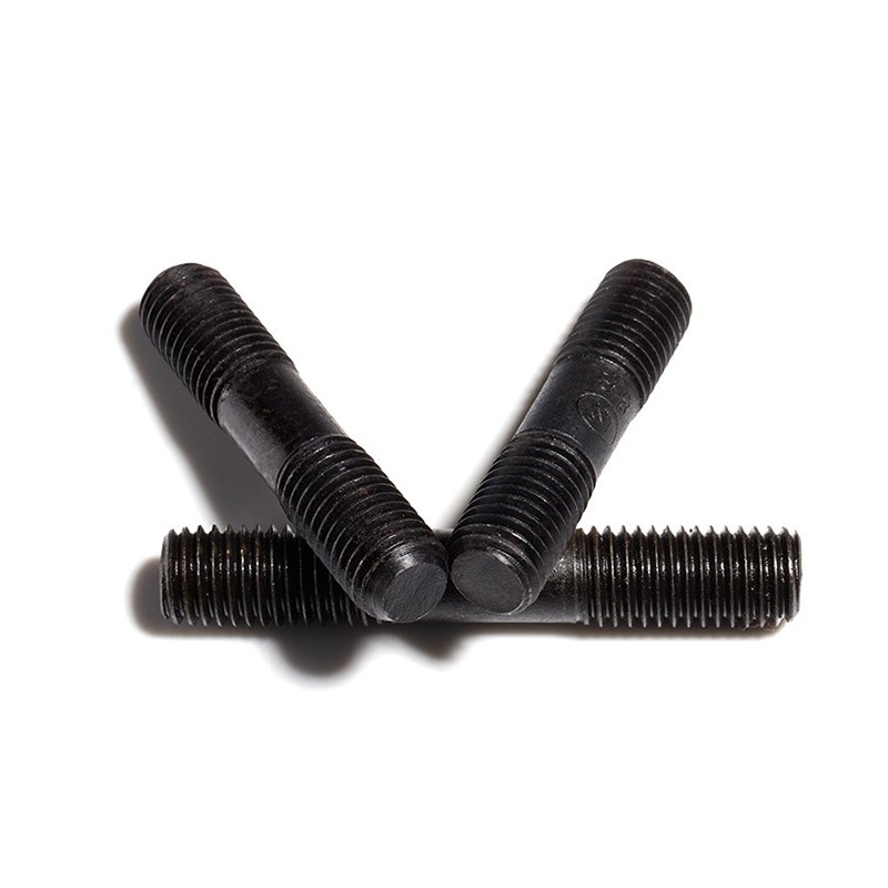 M8M10M12M14M16黑色8.8级双头螺栓高强度无头螺丝杆加长螺柱