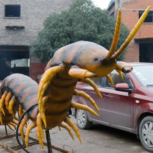 大型仿真电动动物昆虫模型游乐园公园展示品会动会叫厂家直销