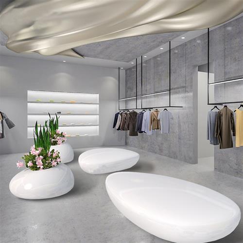 玻璃钢树池座椅户外大型花盆创意美陈雕塑公园商场风景区网红坐凳