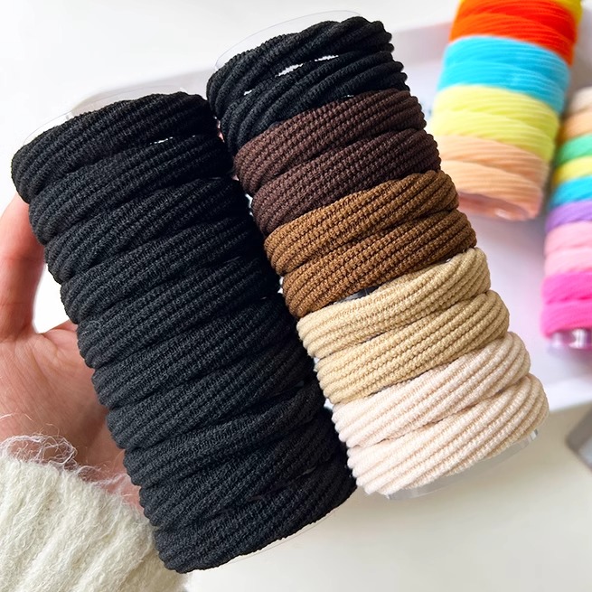 扎头发橡皮筋高韩系扎头绳2024新高弹力绑头发女高级成人大肠发圈