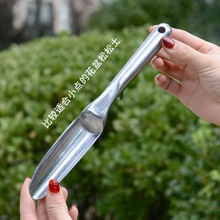 家用养花小铲子工具加厚小号种花铲松土工具铲土铝镁合金园艺工具