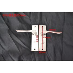 不锈钢卫生间浴室厨房单舌无钥匙门锁厕所门把手孔距130mm通用型