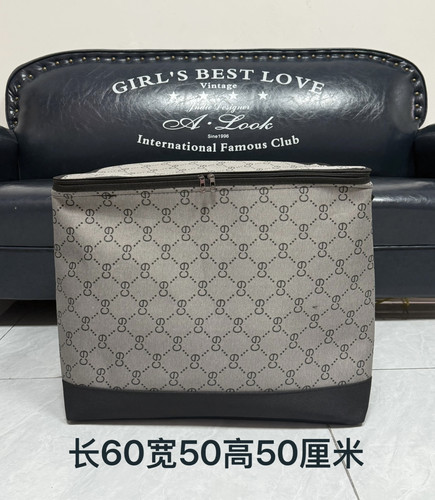 150升新升级【带钢圈】帆布面料收纳袋防潮防霉衣物被子整理箱