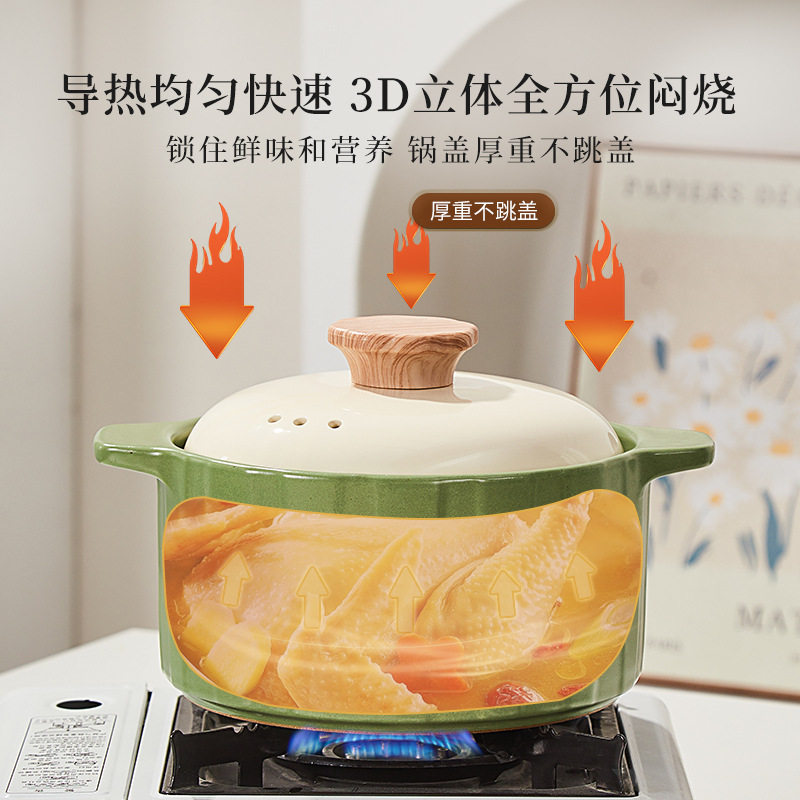 釉下彩砂锅炖锅煲汤家用耐高温