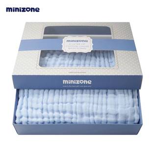 minizone婴儿浴巾纱布新生儿洗澡巾吸水加大加厚儿童毛巾被宝宝儿