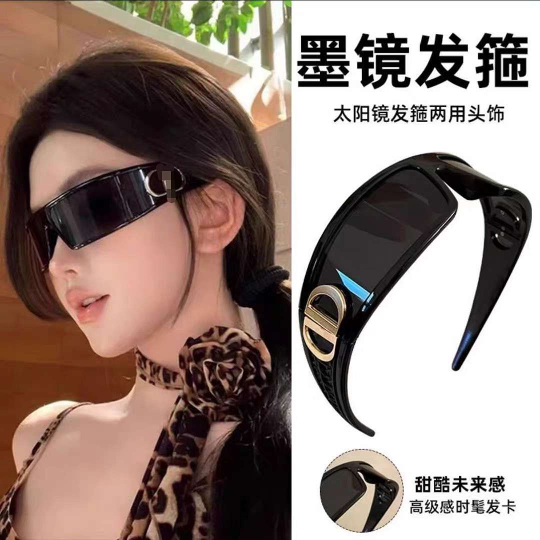 发箍墨镜新款时尚潮流女士太阳镜
