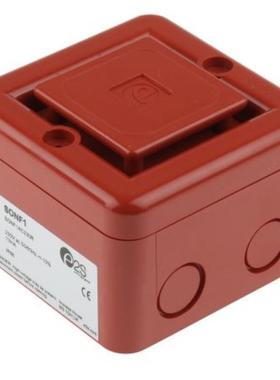 e2sSONF1AC230R警报发声器电子报警器10音调230V交流红色