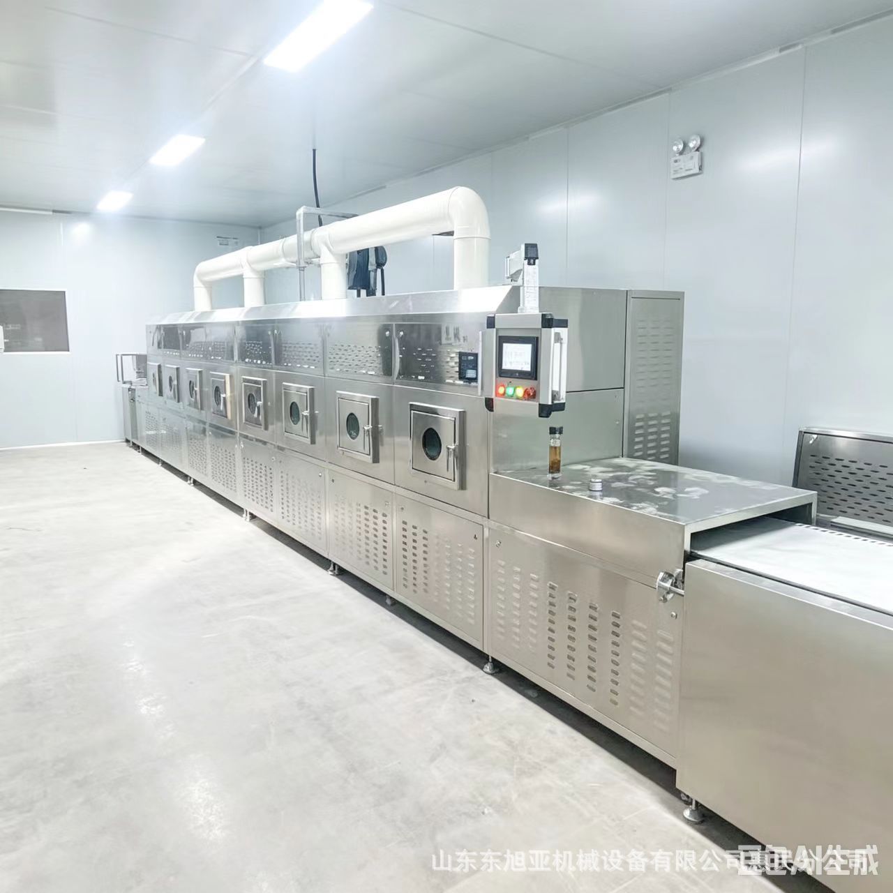全自动黑水虻黄粉虫微波烘干设备隧道辐照式微波干燥设备