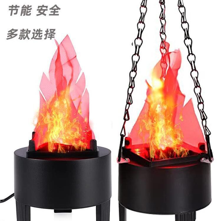 火焰灯电子火盆万圣节布置装饰假火苗入伙灯鬼屋婚庆气氛道具