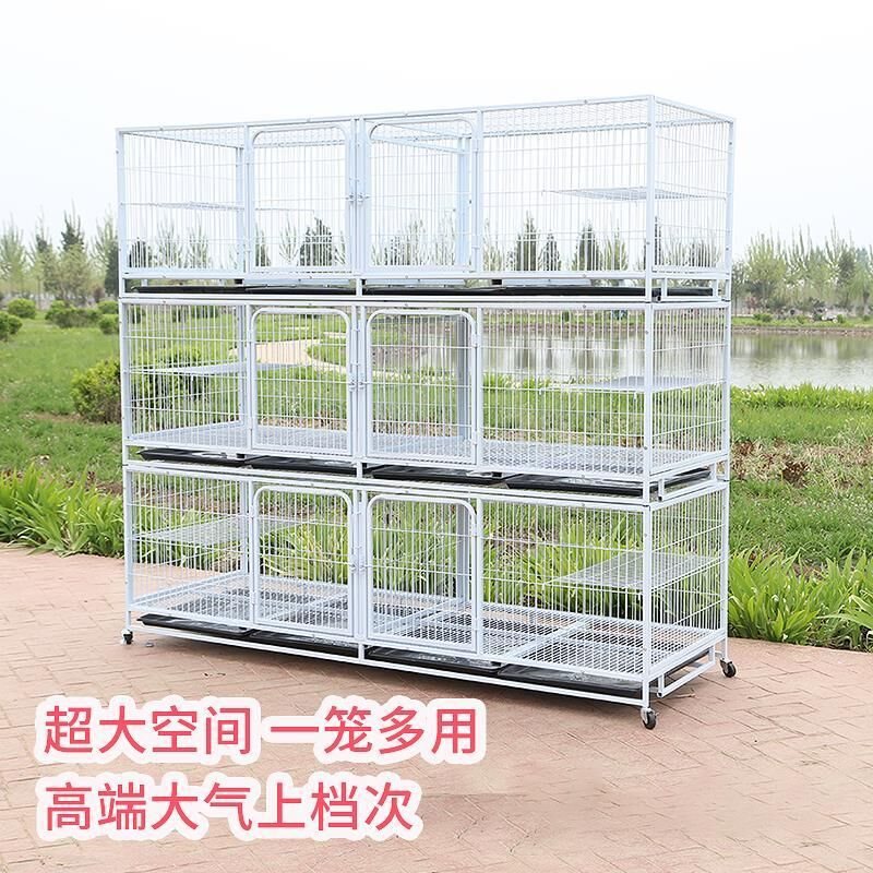 蜜袋鼯不锈钢笼定规格单层猫笼三层繁育舍双层家用子母笼无毛猫