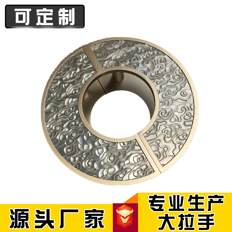 厂家直销半圆雕刻祥云大拉手青古铜大拉手玻璃门拉手酒店木门把手