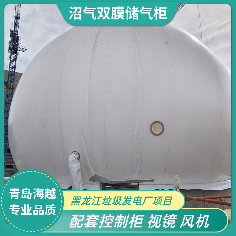 海越垃圾发电厂沼气柜双层膜配套风机控制柜沼气柜维修更换20经验