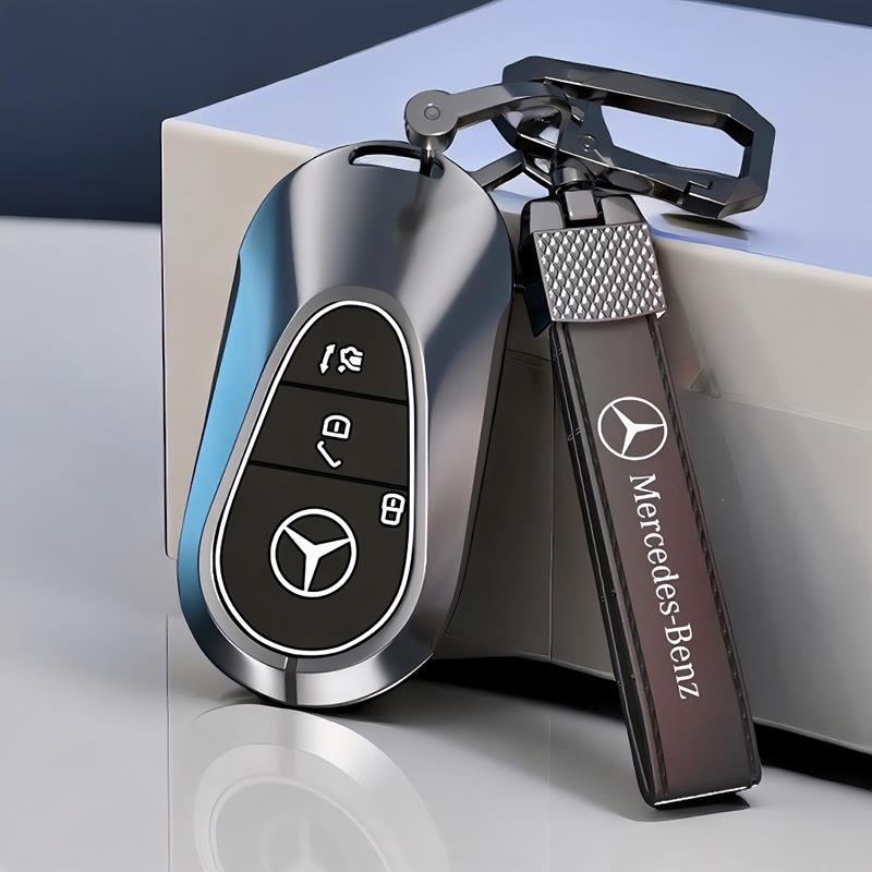 适用奔驰C级车钥匙套c260l男士c200l新款s级s400壳glc300l扣eqe