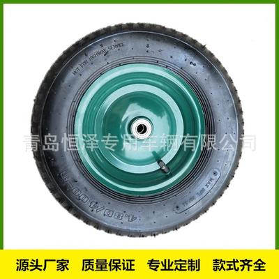 厂家4.00-8充气轮 工具车 小推车 仓运小货车轮子 16寸打气内胎